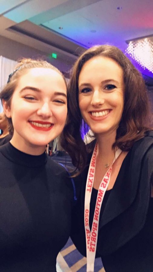 Senior Flames colonel MaKayla Turner and Flames and dance director Shelby Hodnett traveled to Houston on Jan. 17- 19 to attend the TDEA (Texas Dance Educators Association) Conference.