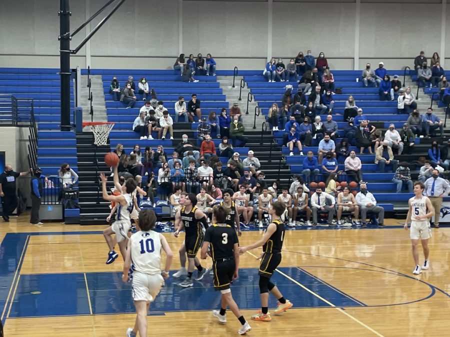 Austin Wilson makes a layup in the game against Gatesville Jan. 22.