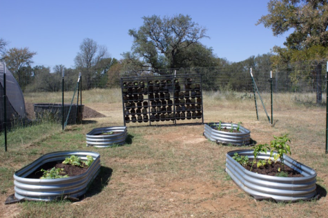The green house class built an outdoor garden to grow crops throughout the year. It is around 50% complete. The garden will help greenhouse teacher Erica Edwards teach her students the benefits of gardening.