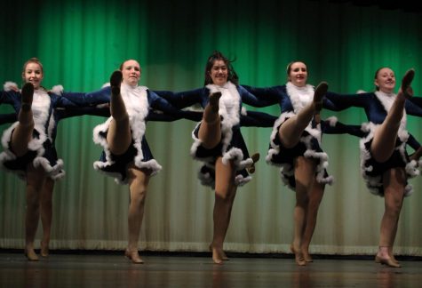 Flames perform a kick routine to Mariah Careys All I Want for Christmas is You at the Winter Showcase Dec. 2.