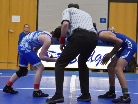 The wrestling team competed against Georgetown at home Jan. 18.