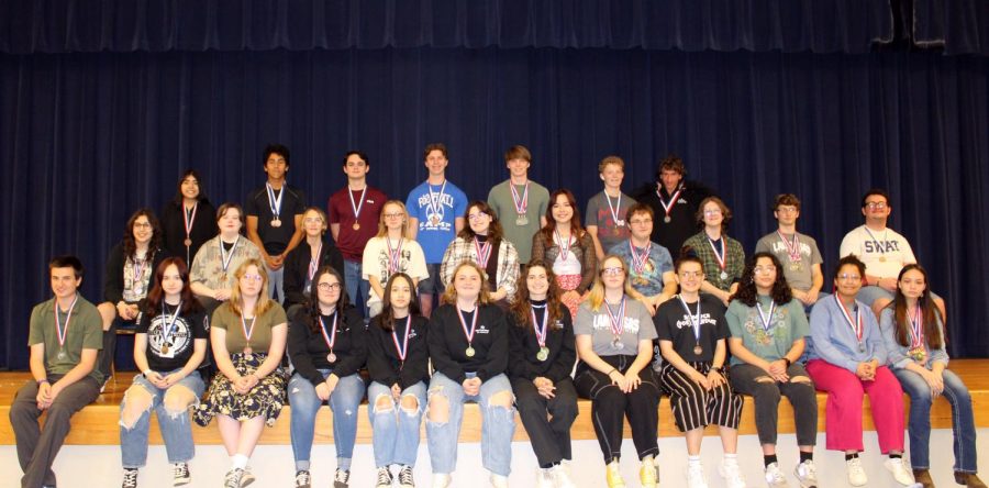 Lampasas High School won district champion in the UIL Academics Meet, earning 605 points for the school.