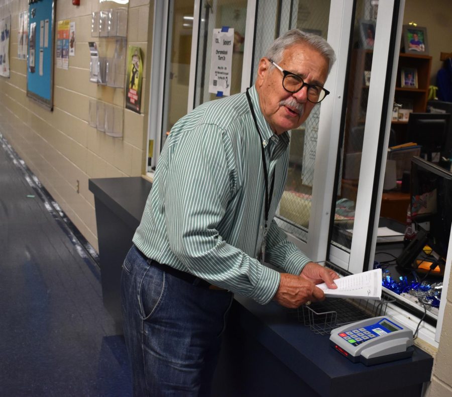Attendance clerk Dick Parker first worked for LISD in 1966.