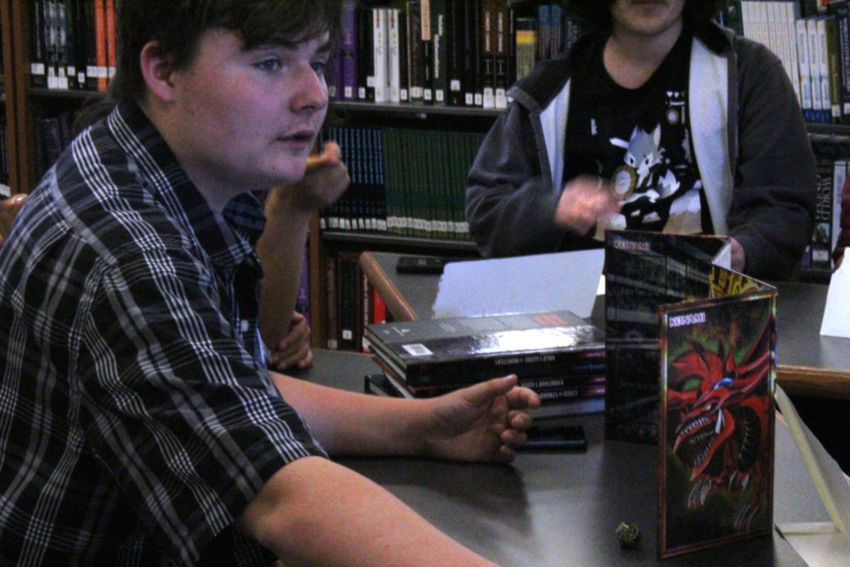 Sophomore Ethan Brown plays Dungeons and Dragons at Game Club Oct 4.