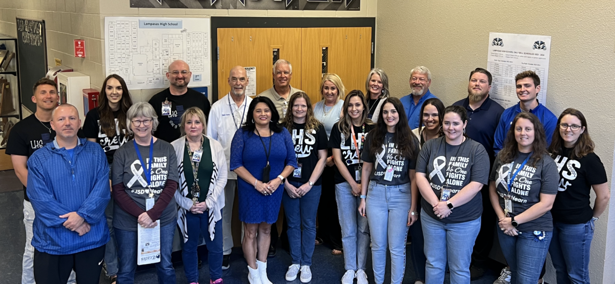 Courtesy of Joey McQueen
Principal Joey McQueen gives major credit to the STAAR subject teachers, pictured here, for making the school an A campus. 