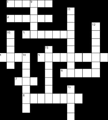 Crossword shown in newspaper 
