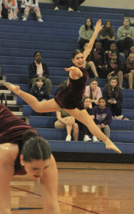 Sophomore Mia Bazaldua performs at the Winter Dance Classic in Leander Feb. 3.