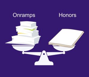 Students who partake in the honors classes receive the same amount of points even though they’re doing less work and going through lessons way slower. 