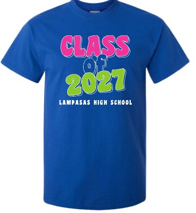 The design of the Class of 2027 T-shirt was
designed by freshman class officers and approved by class sponsor Shea
Moyer, but classmates rejected it after its launch on the Gandy store.
