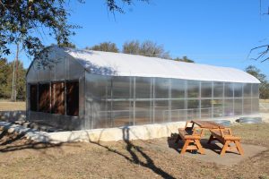 The new greenhouse is now in use.