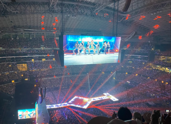 Taylor Swift performs songs from her "1989" album at AT&T Stadium in Arlington, TX. April 2, 2023. 