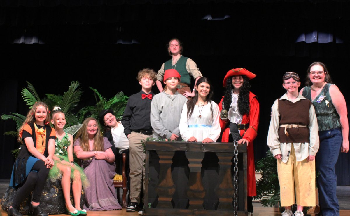 The middle school cast stage picture.