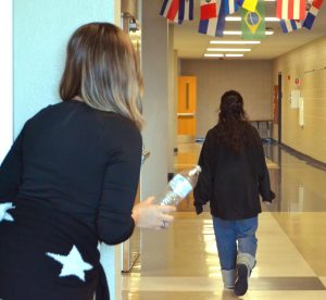 Some seniors have used water bottles to take down their target. 