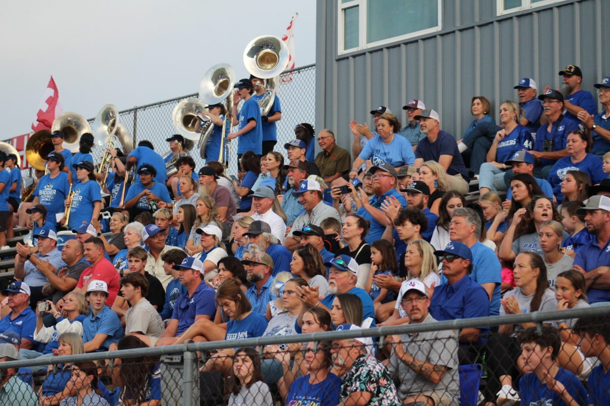 Fans watch the Badgers at the Varsity game in Fredericksburg on Aug. 29.