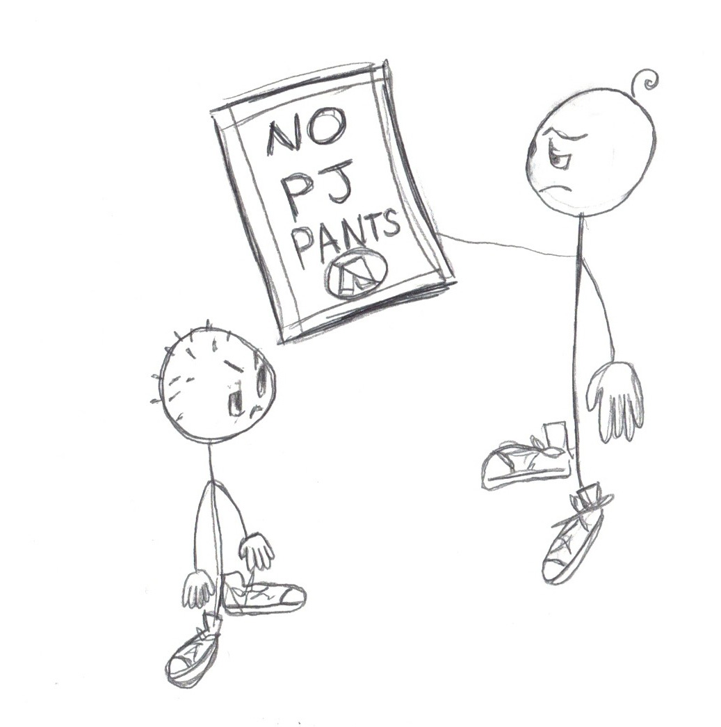 One example of students using their voice is when students expressed that administrators should allow pajama pants in the dress code.