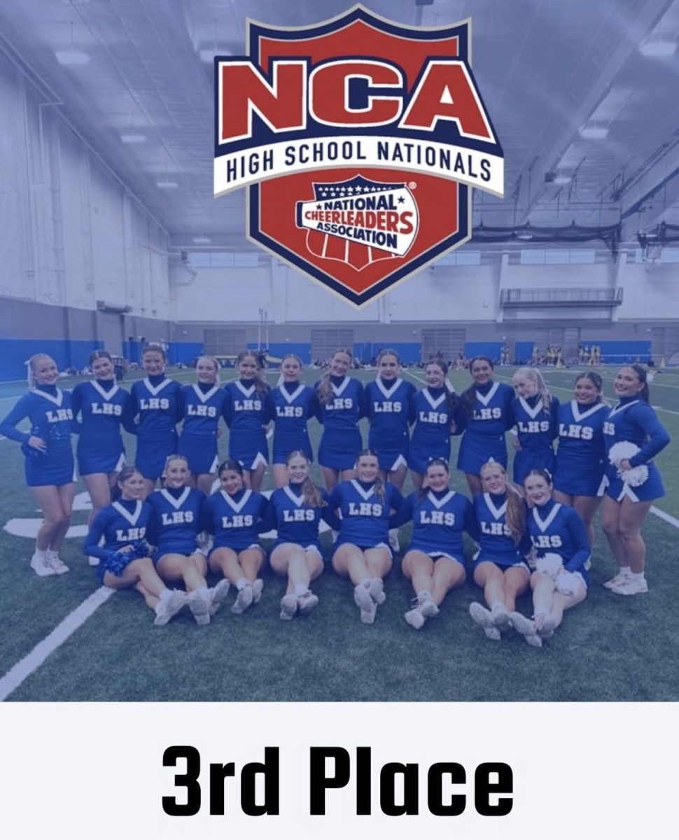 Cheer team at NCA Nationals Jan. 23. Courtesy of Brynn Huner. 